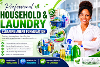 formulate laundry and home care cleaning chemicals
