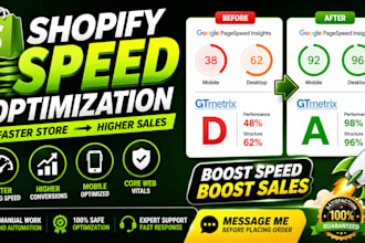 speed up shopify store improve core web vitals shopify page speed