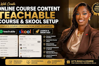 create online course content teachable course skool course creation skool setup