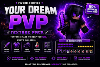 make a minecraft pvp pack