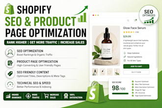 do shopify SEO optimization keyword research and product page optimization