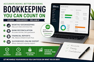 do monthly bookkeeping and financial reporting