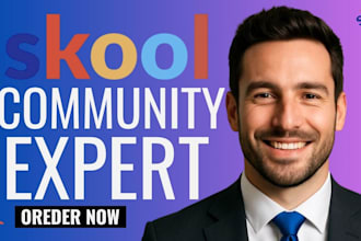 set up your skool community, online course and kajabi online course