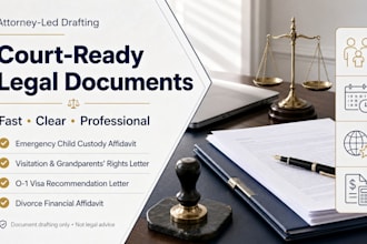 write a compelling urgent emergency child custody affidavit