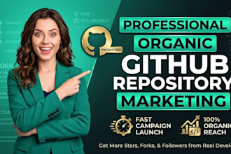professionally market and promote your github repository organically