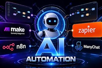 setup ai automation workflows using n8n make com ai agents zapier automation