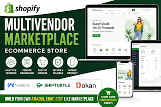 build shopify multivendor marketplace ecommerce website with webkul, shipturtle