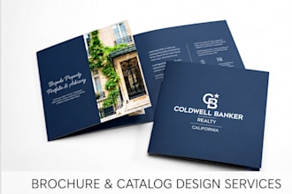 design a professional real estate listing brochure flyer in canva