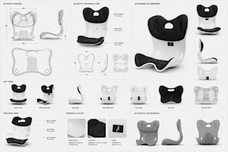 deliver dfm design for posture correction chair, cinema chair, santa chair