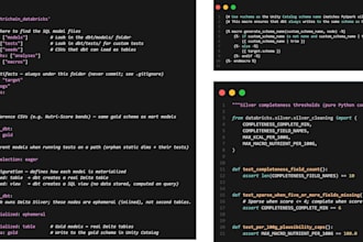 build sql and dbt models for analytics reporting