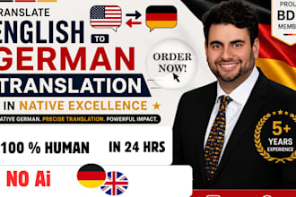 translate english to german translation in native excellence