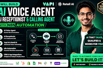 build ai voice agent ai receptionist with vapi ai and n8n