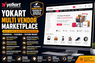 build yokart multi vendor marketplace website