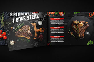 design a professional steak menu for your restaurant