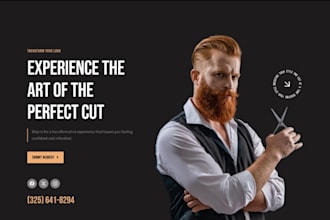 develop hairstylist business website