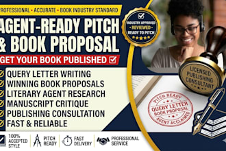 write a book proposal query letter and find literary agents