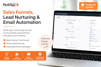 setup hubspot sales funnels lead nurturing and email campaign automation