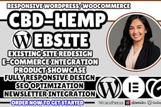 cbd website, hemp website, wellness product website, wordpress cbd website
