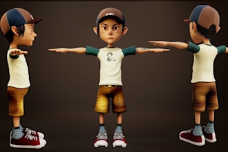 do 3d low poly modeling,character rigging,animation in blender and maya for you