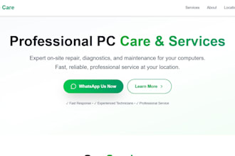 proffesional website for your business