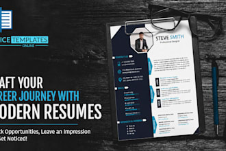 design modern cv and resume templates