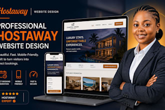 set up professional hostaway direct booking website for vacation rental business