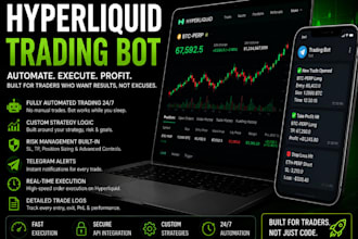 create a profitable ai crypto trading bot , hyperliquid with automation
