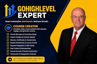 gohighlevel cc360 automation online course kajabi ghl course creator 360 wesite