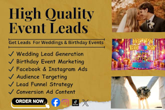generate high quality wedding and birthday leads with meta ads marketing