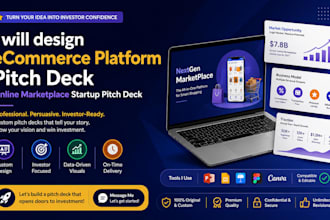 design ecommerce platform pitch deck online marketplace startup pitch deck