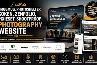 do smugmug photoshelter koken zenfolio pixieset shootproof photography website