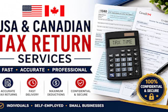 fast USA and canadian tax return service