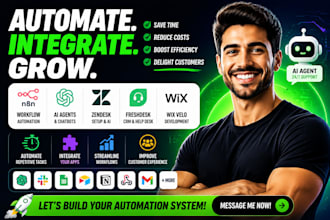 n8n workflow automation apify wix code API zendesk integrations ai agents openai