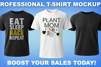 create high quality t shirt mockups