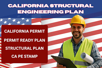 design california strucutral engineering plans pe stamped permit ready drawing