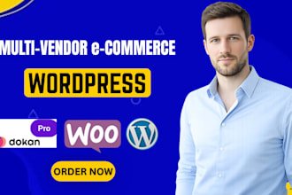 multi vendor ecommerce website with woo commerce website or dokan pro