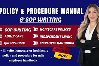 write homecare or healthcare policy and procedure for ndis employee handbook