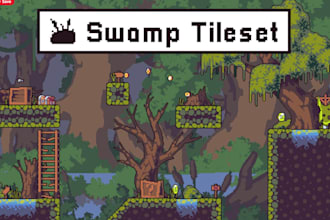 do pixel art background game scene tileset landscape tilemap scenery environment