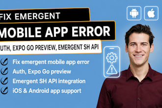 fix emergent mobile app error auth expo go preview emergent sh api, ios android
