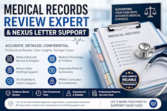 prepare medical records, ptsd anxiety disorder  support