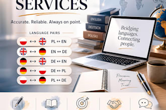 translate english or german to polish professionally