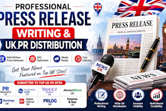 write and distribute press release submit pr to top uk sites