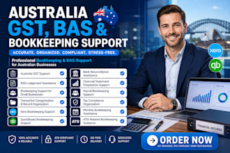handle australia gst bas, bookkeeping and tax compliance support