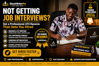 craft ats resume or cover letter, revamp existing resume and optimize linkedin