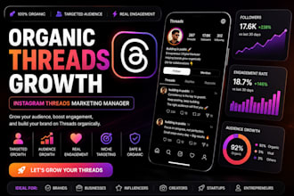 be your instagram threads marketing manager for organic growth