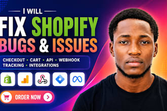 fix shopify bugs, checkout, cart, API, catalog, webhook and tracking issues