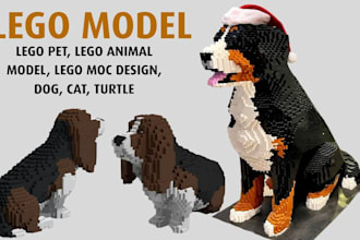 3d lego pet design 3d lego animal moc pet with step by step manual instruction