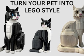 do lego pet model lego moc set with partlist and  instruction