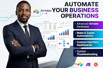 design airtable database advanced make zapier automation and interface dashboard