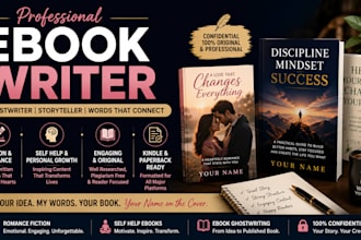 ebook writer, romance fiction ghostwriter, ebook ghostwriter, self help ebook